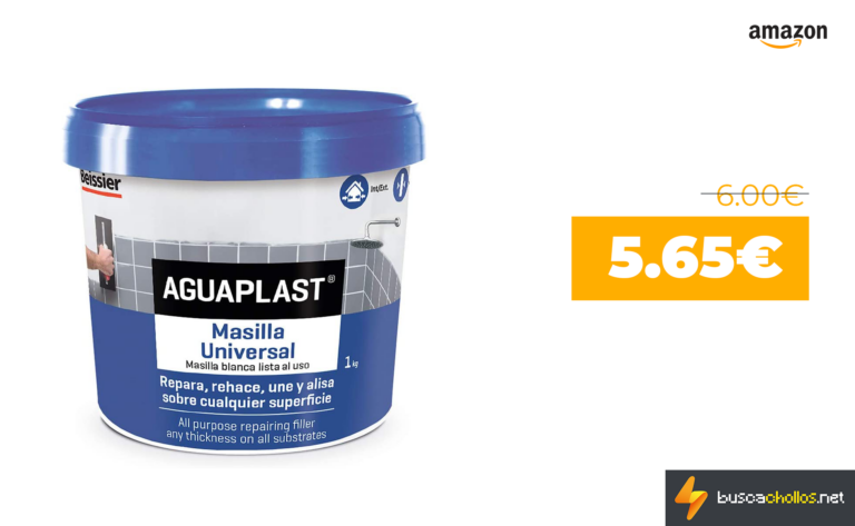 Masilla uniserval Aguaplast super reparador 1 kg 5.65€