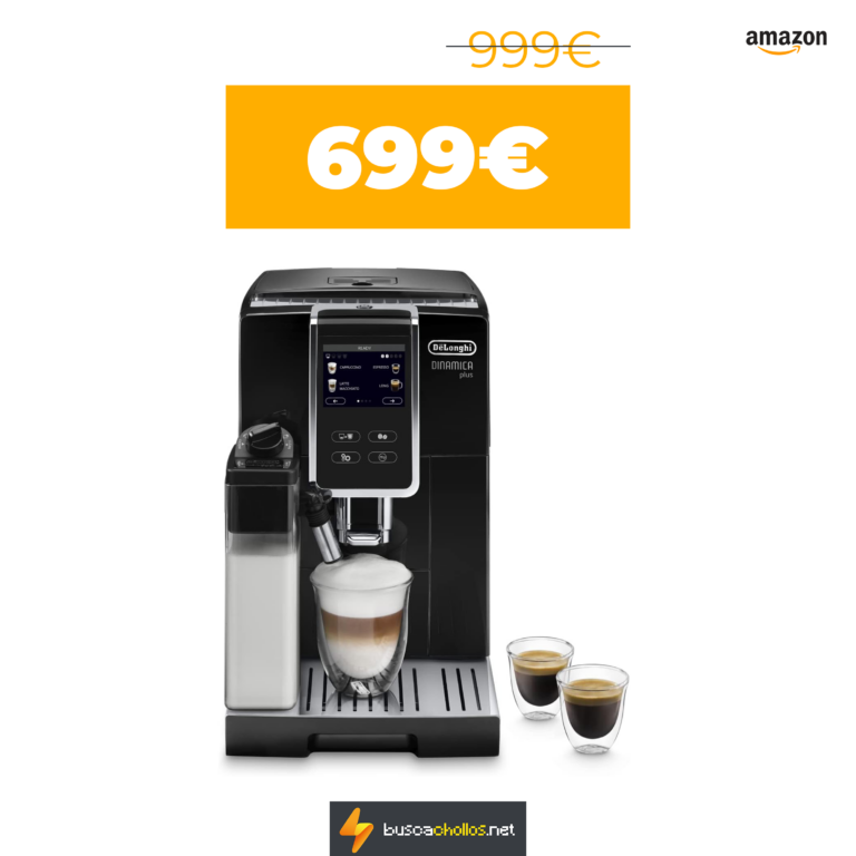 De’Longhi Dinamica Plus ECAM 370.70.B Máquina de Café Automática con Sistema de Leche LatteCrema