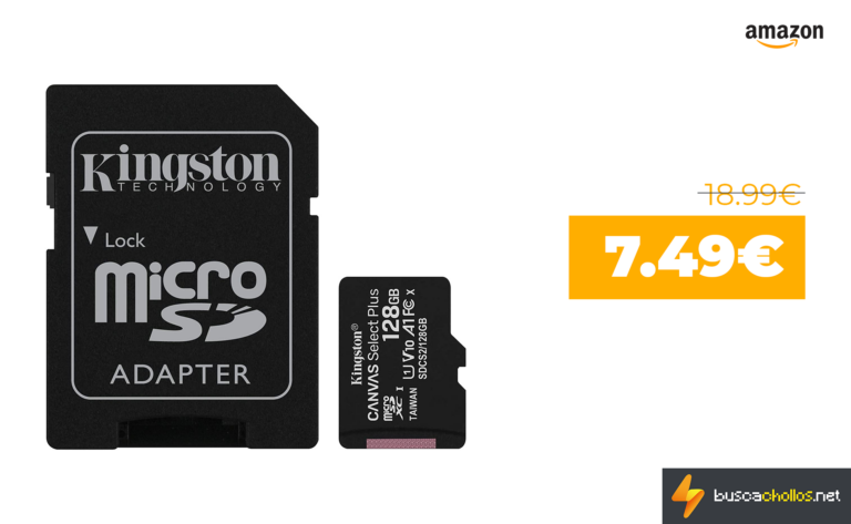 Kingston Canvas Select Plus Tarjeta microSD, SDCS2/128GB